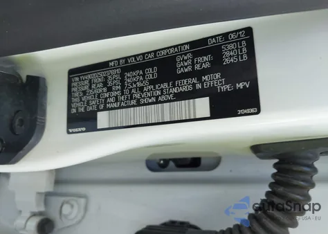 2013 Volvo Xc60 T6 from USA, damaged, VIN YV4902DZ5D2376910